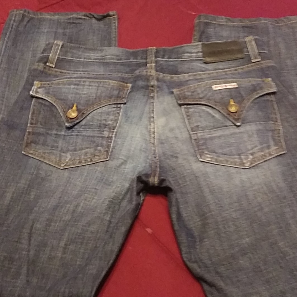 Hudson Button Fly High-waist Straight Leg size 30